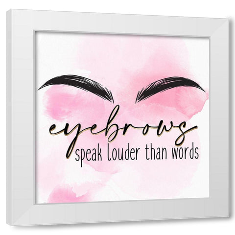 Lashes 3 White Modern Wood Framed Art Print by Allen, Kimberly