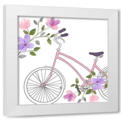 In Paris 2 White Modern Wood Framed Art Print by Allen, Kimberly