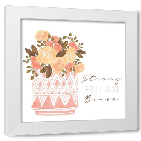 Strong 1 White Modern Wood Framed Art Print by Allen, Kimberly