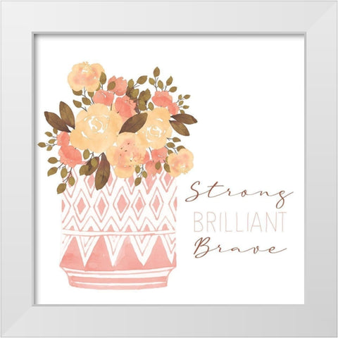 Strong 1 White Modern Wood Framed Art Print by Allen, Kimberly