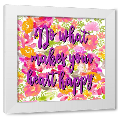 Do What White Modern Wood Framed Art Print by Allen, Kimberly