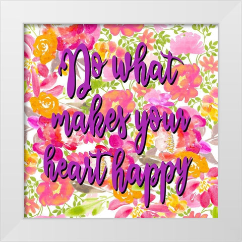 Do What White Modern Wood Framed Art Print by Allen, Kimberly
