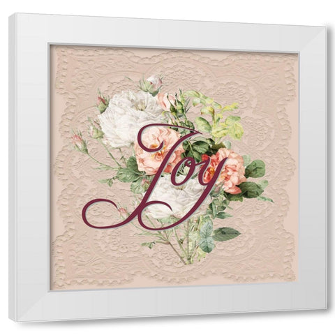 Joy White Modern Wood Framed Art Print by Allen, Kimberly