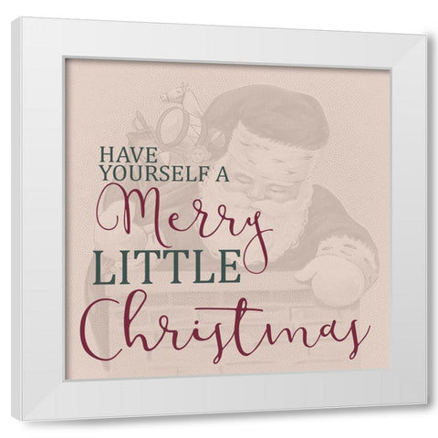 Merry Little White Modern Wood Framed Art Print by Allen, Kimberly