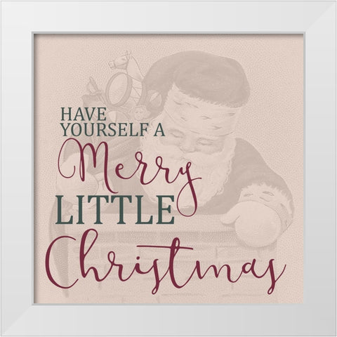 Merry Little White Modern Wood Framed Art Print by Allen, Kimberly