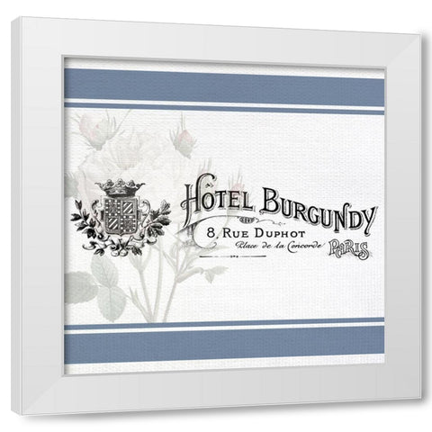 French Hotel 2 White Modern Wood Framed Art Print by Allen, Kimberly