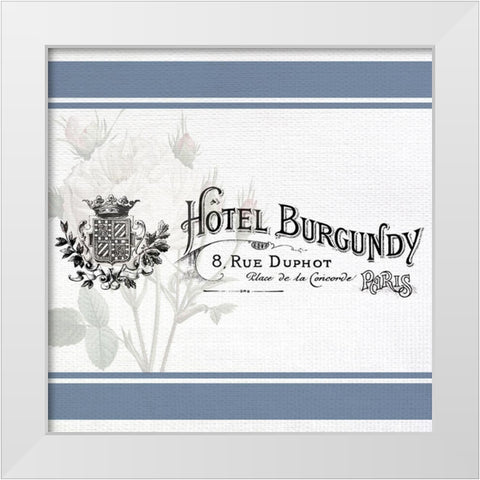 French Hotel 2 White Modern Wood Framed Art Print by Allen, Kimberly