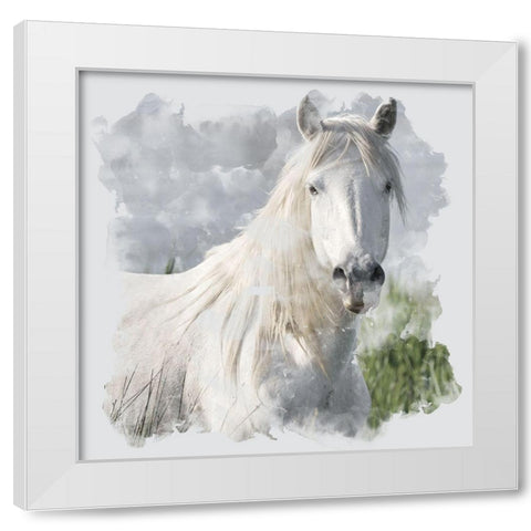 Whites White Modern Wood Framed Art Print by Allen, Kimberly