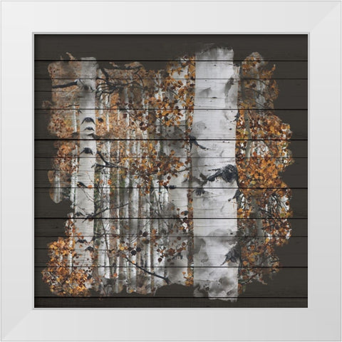 Aspen Wood 1 White Modern Wood Framed Art Print by Allen, Kimberly