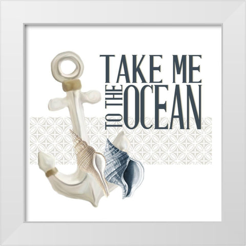 Sea Air 2 White Modern Wood Framed Art Print by Allen, Kimberly