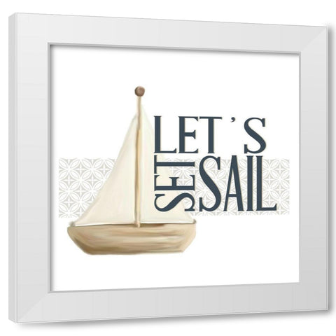 Sea Air 3 White Modern Wood Framed Art Print by Allen, Kimberly