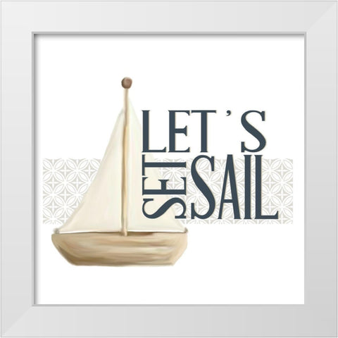 Sea Air 3 White Modern Wood Framed Art Print by Allen, Kimberly