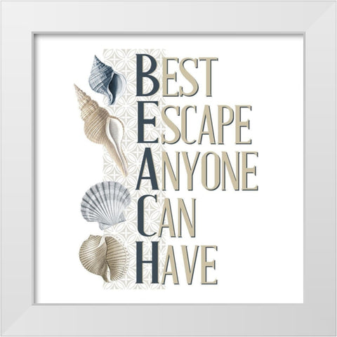 Sea Air 4 White Modern Wood Framed Art Print by Allen, Kimberly