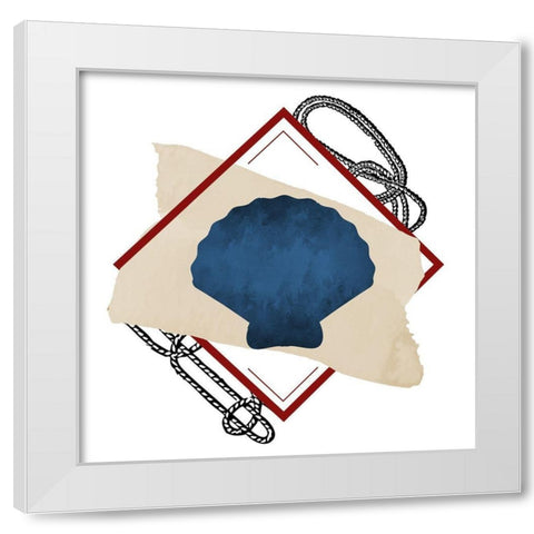 Seashore 2 White Modern Wood Framed Art Print by Allen, Kimberly