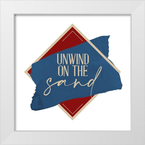 Seashore 3 White Modern Wood Framed Art Print by Allen, Kimberly