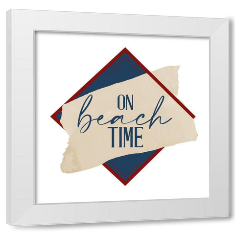 Seashore 4 White Modern Wood Framed Art Print by Allen, Kimberly