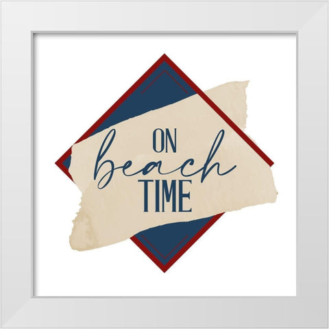 Seashore 4 White Modern Wood Framed Art Print by Allen, Kimberly