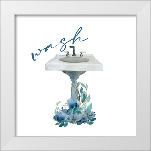 French Blue 3 White Modern Wood Framed Art Print by Allen, Kimberly