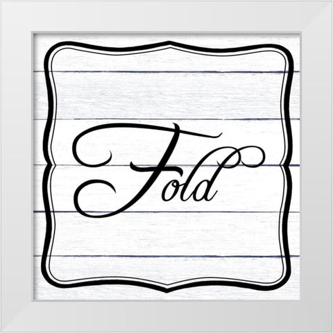 Wash Dry Fold 3 White Modern Wood Framed Art Print by Allen, Kimberly