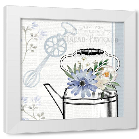 Kitchen Floral 3 White Modern Wood Framed Art Print by Allen, Kimberly
