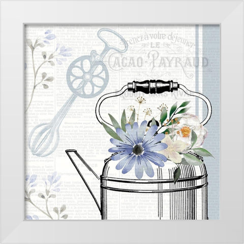 Kitchen Floral 3 White Modern Wood Framed Art Print by Allen, Kimberly