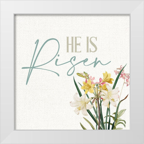 He is Risen White Modern Wood Framed Art Print by Allen, Kimberly