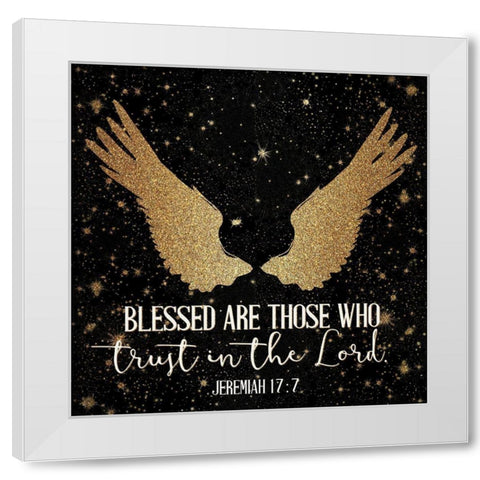 Pray 1 White Modern Wood Framed Art Print by Allen, Kimberly