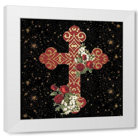Pray 2 White Modern Wood Framed Art Print by Allen, Kimberly