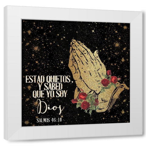 Dios es Bueno 3 White Modern Wood Framed Art Print by Allen, Kimberly
