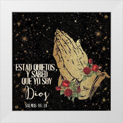 Dios es Bueno 3 White Modern Wood Framed Art Print by Allen, Kimberly