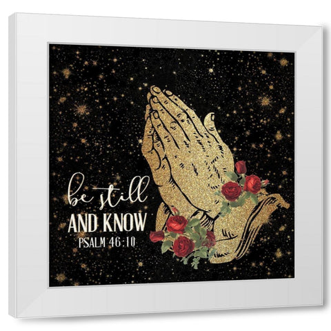 Pray 3 White Modern Wood Framed Art Print by Allen, Kimberly