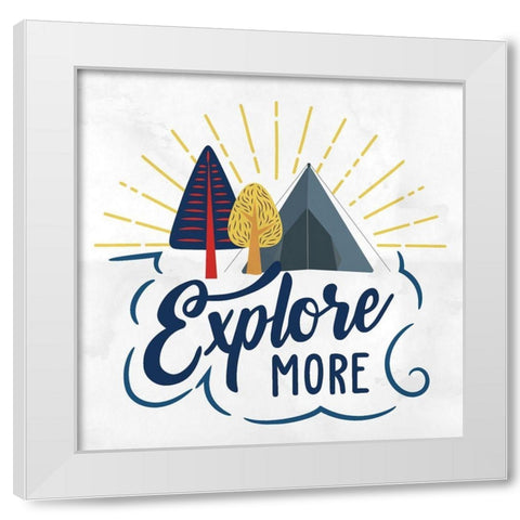 Explore More 1 White Modern Wood Framed Art Print by Allen, Kimberly