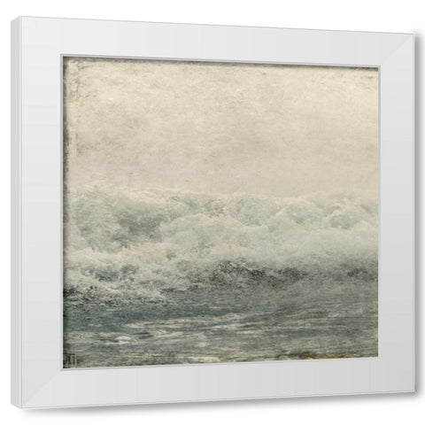 Ocean Storm 1 White Modern Wood Framed Art Print by Allen, Kimberly