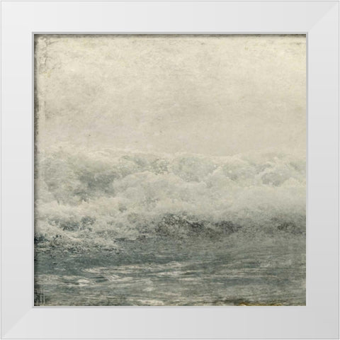 Ocean Storm 1 White Modern Wood Framed Art Print by Allen, Kimberly
