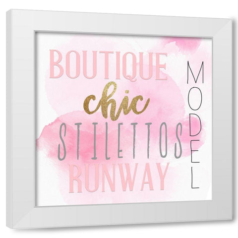 Style 3 V3 White Modern Wood Framed Art Print by Allen, Kimberly