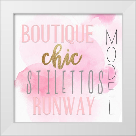 Style 3 V3 White Modern Wood Framed Art Print by Allen, Kimberly