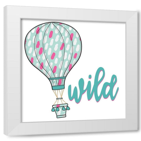 Wild 1 White Modern Wood Framed Art Print by Allen, Kimberly