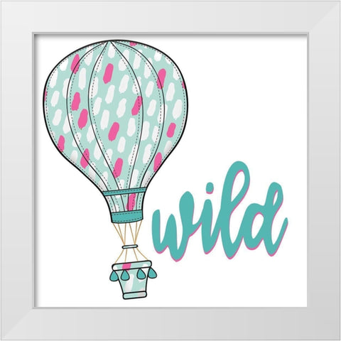 Wild 1 White Modern Wood Framed Art Print by Allen, Kimberly