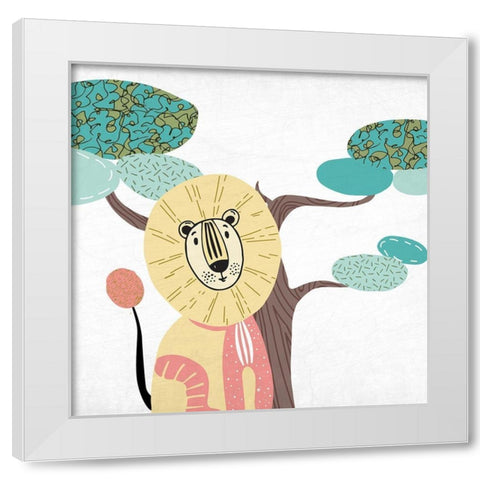 Safari Days 1 White Modern Wood Framed Art Print by Allen, Kimberly