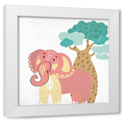 Safari Days 2 White Modern Wood Framed Art Print by Allen, Kimberly