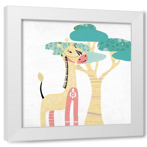 Safari Days 3 White Modern Wood Framed Art Print by Allen, Kimberly