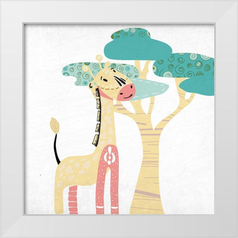 Safari Days 3 White Modern Wood Framed Art Print by Allen, Kimberly