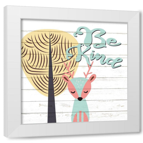 Woodland 3 White Modern Wood Framed Art Print by Allen, Kimberly