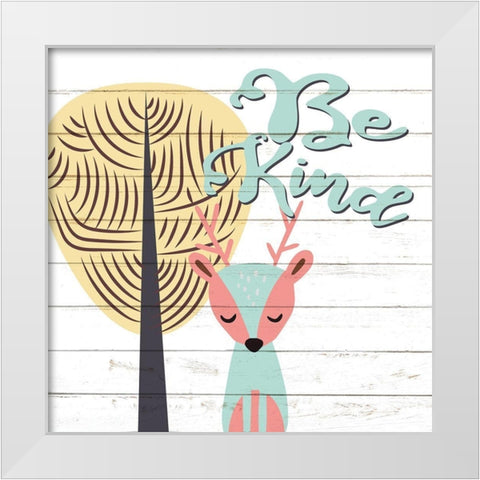 Woodland 3 White Modern Wood Framed Art Print by Allen, Kimberly