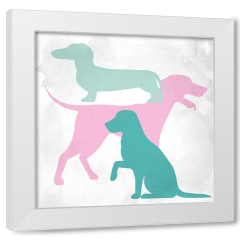 Dog Lover 1 White Modern Wood Framed Art Print by Allen, Kimberly