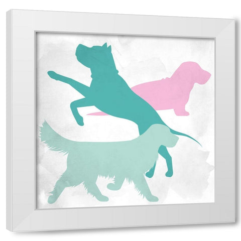 Dog Lover 2 White Modern Wood Framed Art Print by Allen, Kimberly