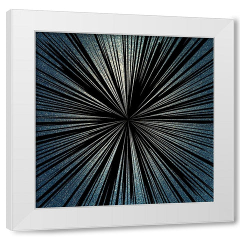 Burst 1 White Modern Wood Framed Art Print by Kimberly, Allen