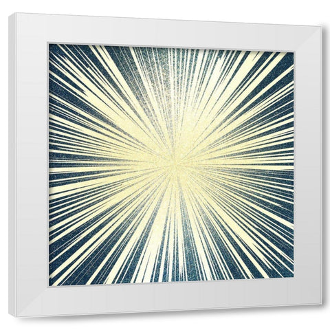 Burst 2 White Modern Wood Framed Art Print by Kimberly, Allen