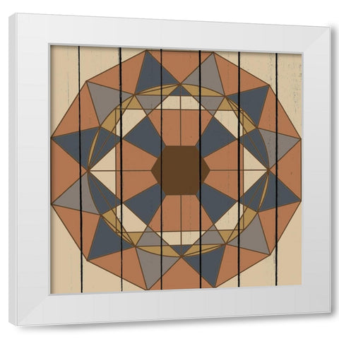 Global Star 1 White Modern Wood Framed Art Print by Allen, Kimberly