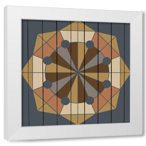 Global Star 2 White Modern Wood Framed Art Print by Allen, Kimberly